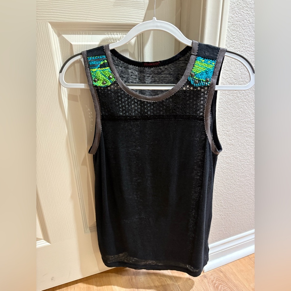 Custo Barcelona Black Tank Top